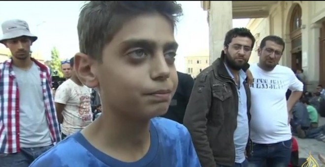 Kinan Masalemehi, el adolescente de 13 años que pide que paren la guerra en Siria./ YOUTUBE