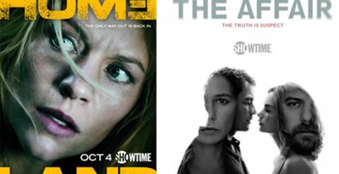 Los carteles de dos de las series más esperadas del otoño, 'Homeland' y 'The Affair'.