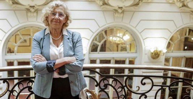 La alcaldesa de Madrid, Manuela Carmena, antes de su participación en el Foro Deloitte-ABC. EFE/Emilio Naranjo