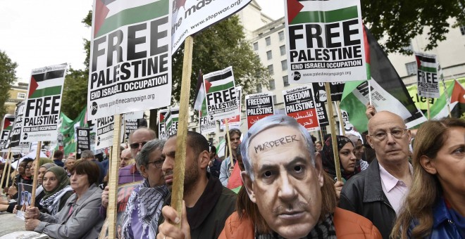 Manifestación del pasado 9 en Londres contra la ocupación israelí de Palestina. - REUTERS