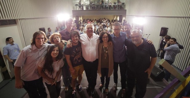 Foto de familia posterior a la rueda de prensa. GEORGIE URIS