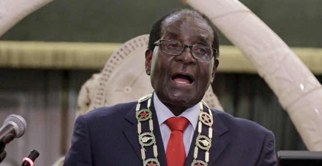 El presidente de Zimbabue, Robert Mugabe. - REUTERS
