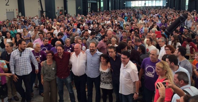 Acto de Catalunya Sí que es Pot celebrado en Sabadell ante 2.500 personas.- EP