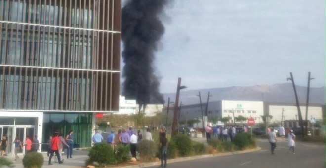 Explosión en la empresa en el Parque Científico Tecnológico de Almería.