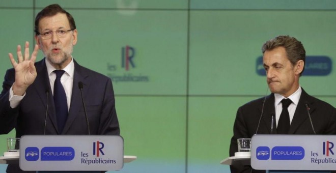 Mariano Rajoy y Nicolas Sarkozy, en una foto de archivo. / EFE
