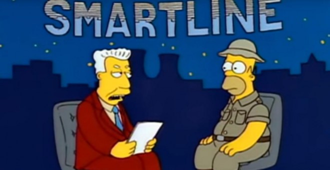 Homer Simpson como Mariano Rajoy