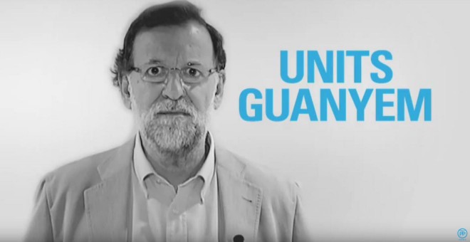 La imagen de Rajoy en el vídeo.
