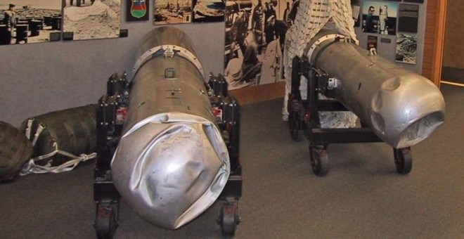 Dos bombas de Palomares en el National Atomic Museum de Albuquerque, Nuevo México.