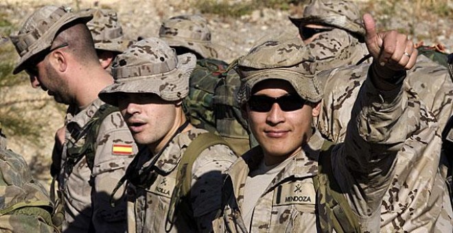 Soldados españoles del Ejército de Tierra desplegados en Mali. EFE/CARLOS BARBA