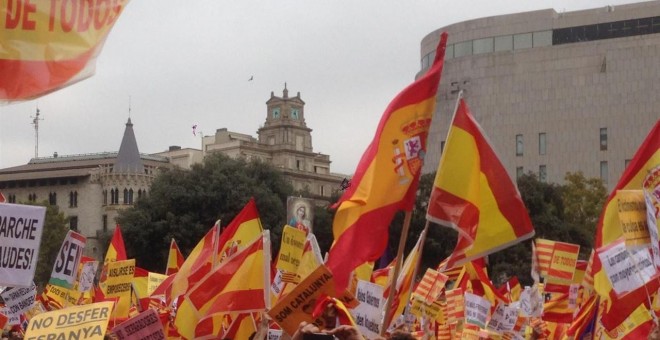 Imagen de la manifestación en contra de la independencia./ EP