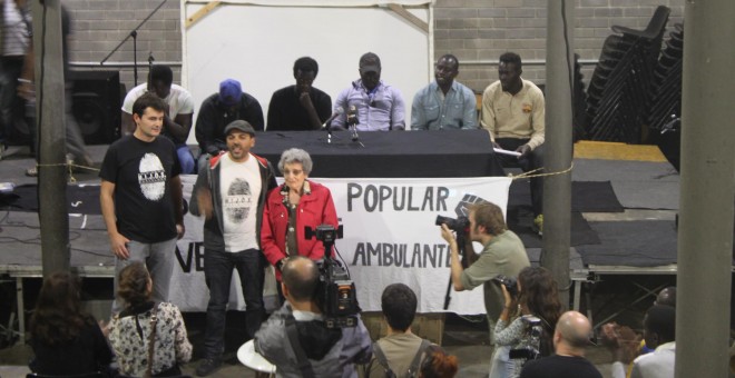 Presentación del Sindicato Popular de Vendedores Ambulantes en Barcelona. / MARC FONT