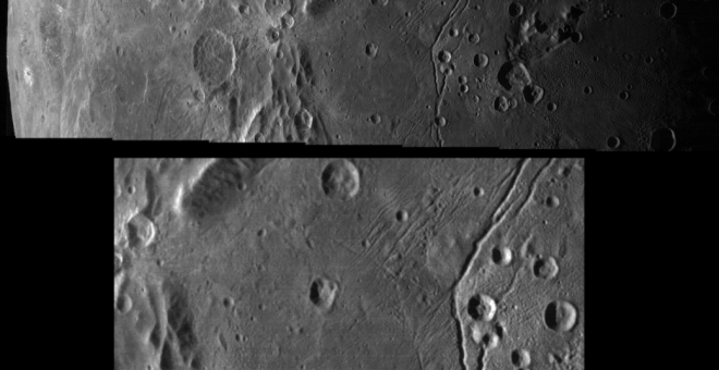 El mejor primer plano de la luna Caronte de Plutón. /NASA