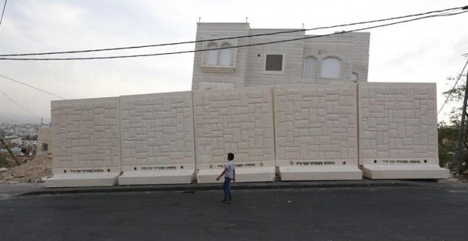 Parte del muro ya levantado por Israel en Jerusalén Este. - EFE