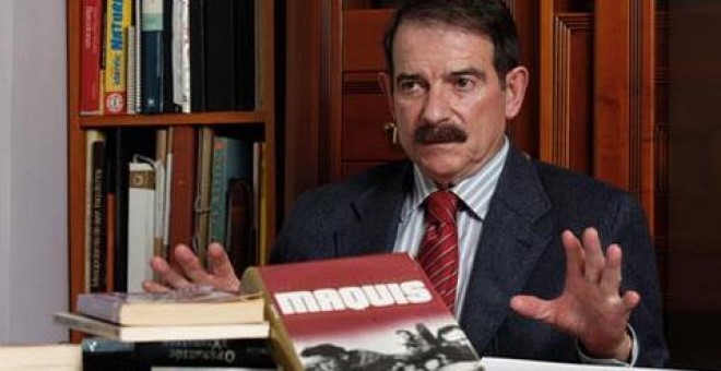 El exlíder de Izquierda Unida Gerardo Iglesias durante la presentación de su libro anterior: 'Por qué estorba la memoria'