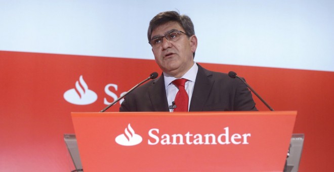 El consejero delegado del Banco Santander, José Antonio Álvarez, durante la presentación de los resultados del banco correspondientes al tercer trimestre del año. EFE/Juan Carlos Hidalgo