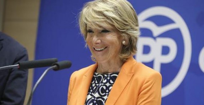 La presidenta del PP de Madrid, Esperanza Aguirre.- EP