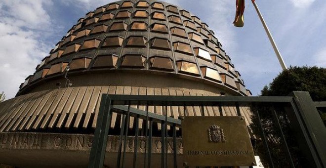 Fachada del edificio del Tribunal Constitucional en Madrid. EFE