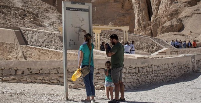 Turistas en el Valle de los Reyes