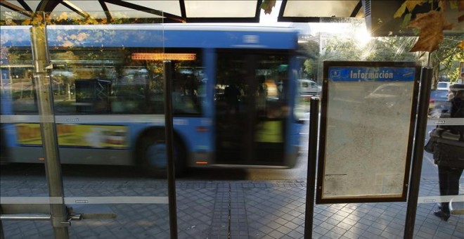 Una marquesina de la EMT de Madrid. EFE