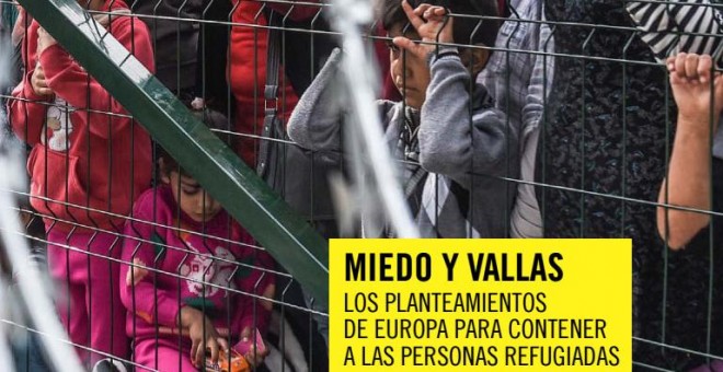 Imagen de la portada del informe 'Miedo y Vallas' de Amnistía Internacional.