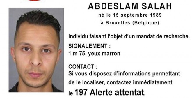 La alerta emitida por la Policía francesa sobre el terrorista Abdeslam Salah. REUTERS