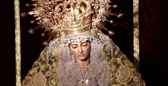 Imagen de la Virgen condecorada por el Ministerio del Interior.