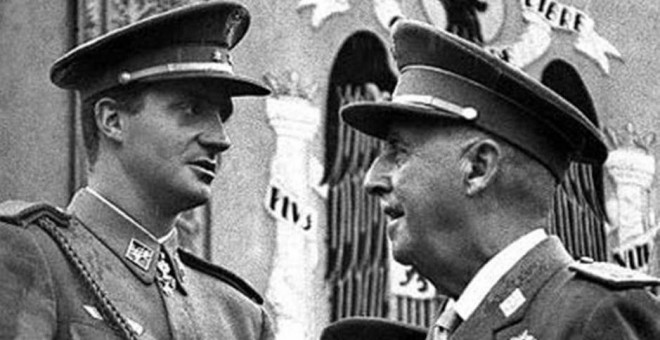 El Rey Don Juan Carlos junto al general Franco (Efe)