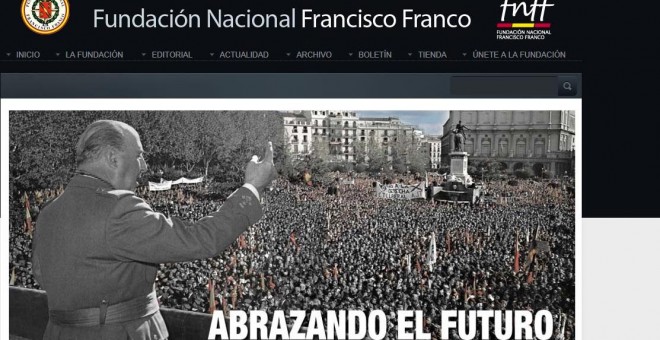 Imagen de la web de la Fundación Francisco Franco.