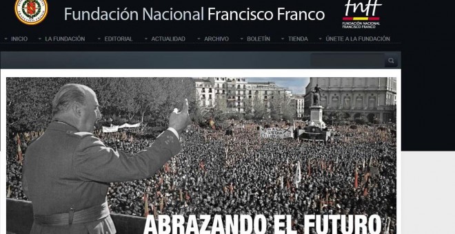 Imagen de la web de la Fundación Francisco Franco.