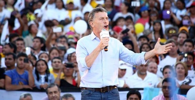 El candidato a presidente de Argentina por el frente conservador Cambiemos, Mauricio Macri. EFE