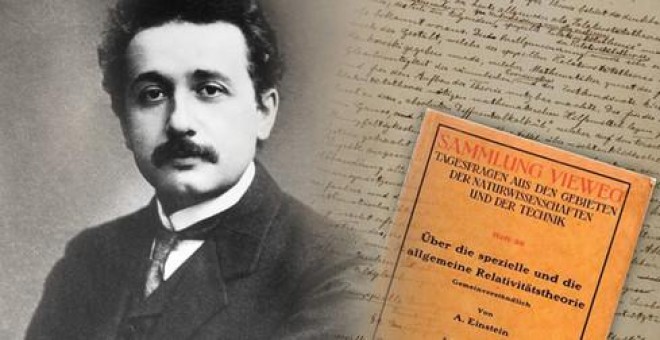 En noviembre de 1915, Albert Einstein (1879-1955) dio a conocer su teoría de la relatividad general, resultado de años de intenso trabajo. / American Institute of Physics.