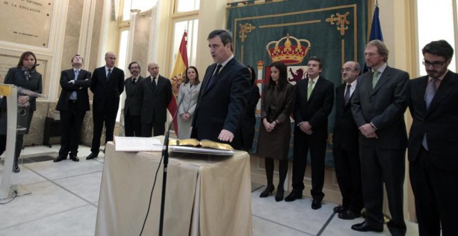 Miguel Cardenal al jurar su cargo como presidente del Consejo Superior de Deportes en 2012. /CSD