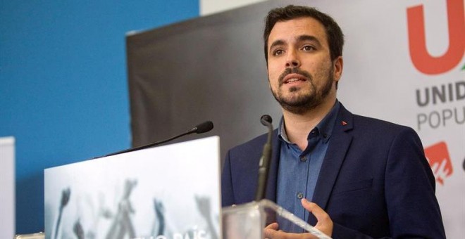 El candidato de Unidad Popular a la presidencia del Gobierno, Alberto Garzón. /EFE