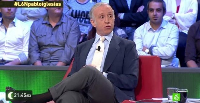 Eduardo Inda en el plató de 'La Sexta Noche'.