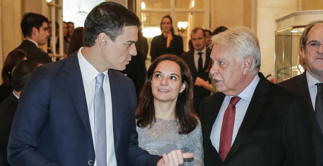 Pedro Sánchez interviene en un desayuno informativo organizado por Nueva Economía Fórum en vísperas del comienzo de la campaña electoral para las elecciones generales del 20-D. EFE