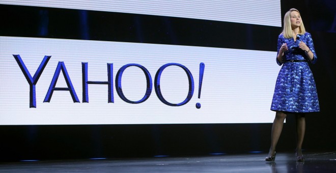 La consejera delegada de Yahoo, Marissa Mayer, en la Fería de Electrónica de Las Vegas. REUTERS/Robert Galbraith