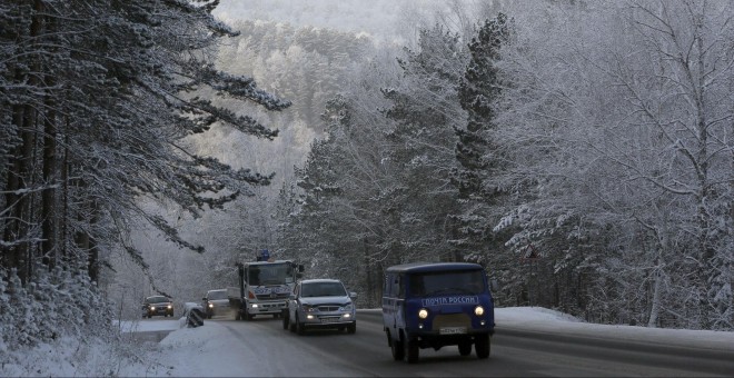 Carretera rusa cerca de la ciudad de Krasnoyarsk. REUTERS