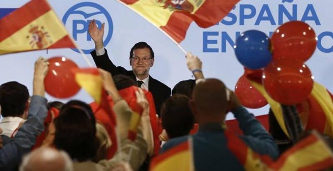 Mitin de Rajoy en Pamplona. / JESÚS DIGES (EFE)