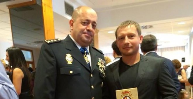 El comisario Hernández Muñoz y Alexey Shirikov.