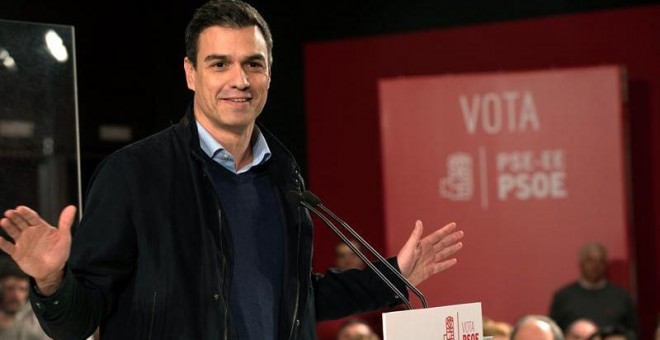 El candidato del PSOE a la Presidencia del Gobierno, Pedro Sánchez.-EFE