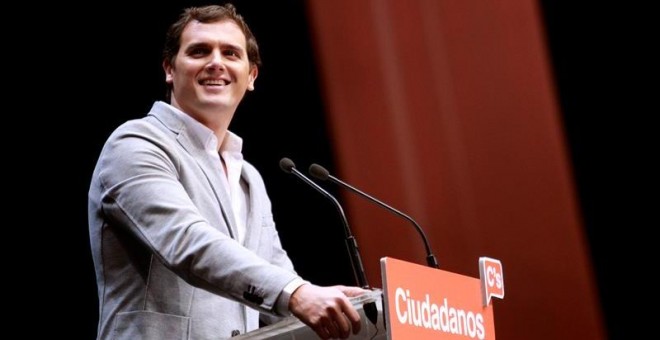 Albert Rivera en el mitin de Vistalegre (Madrid)