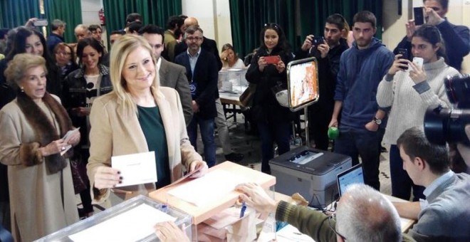 La presidenta de la Comunidad de Madrid, Cristina Cifuentes. EP