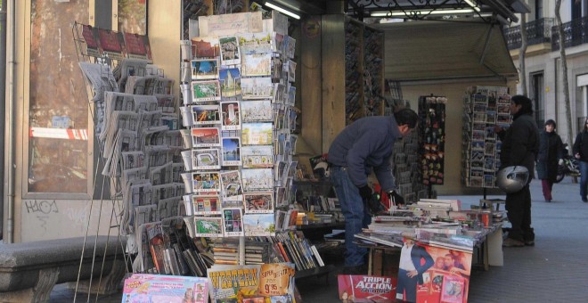 Un quiosco de prensa en Madrid. MADRID.ES