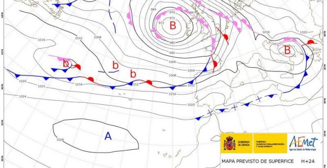 Mapa mateorologico 3 de enero 2016