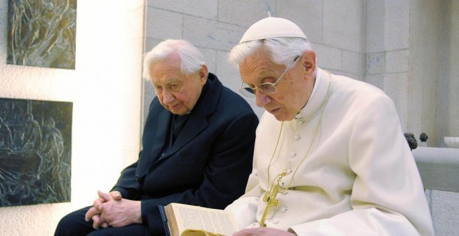 Georg Ratzinger y su hermano, el Papa emérito Benedicto XVI