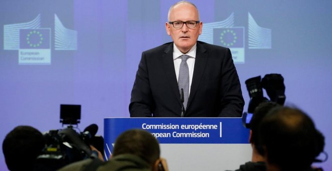 El vicepresidente de la Comisión Europea, el holandés Frans Timmermans. EFE