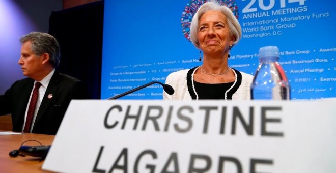 Lagarde, durante la asamblea del FMI el pasado otoño. REUTERS