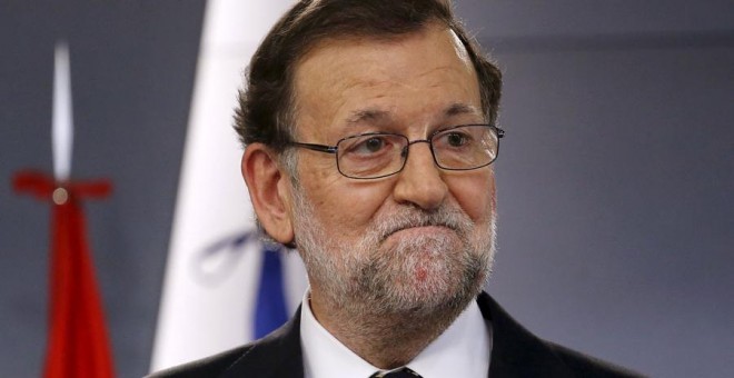 Rajoy, durante su comparecencia. REUTERS/Juan Medina