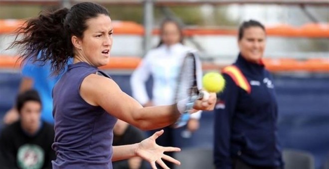 Lara Arruabarrena, durante un partido. EUROPA PRESS