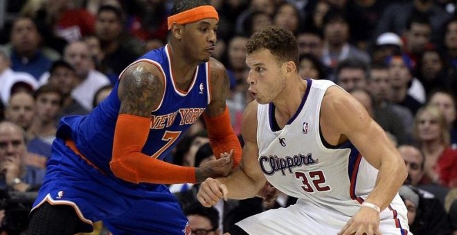Blake Griffin, de Los Angeles Clippers, en un partido frente a New York Knicks. EFE
